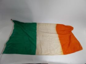 Gorevan Bros Ltd Dublin original Irish Linen Tri - Colour Flag. {80 cm H x 174 cm W}.