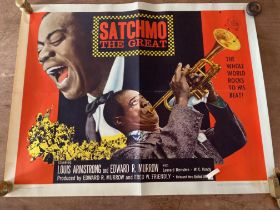 Satchmo The Great Film Poster from The Hague (1957 Documentary/Music starring Louis Armstrong. {57