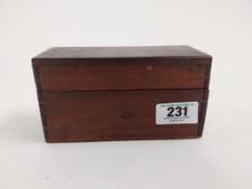 Wooden box with inlaid H made from wood from Hornelia SS Justicia Malin Head torpedoed by UB64 and