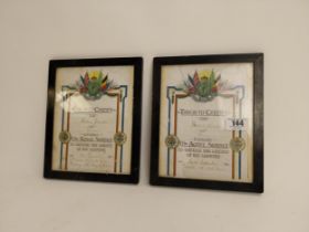 Two WWI Active Service Certificates attributed to Stephen Johnston entered 5th November 1914 and