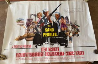 The Sand Pebbles Film Poster ( War/Adventure American Epic War Film. Starring Steve McQueen.