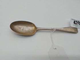 English silver dessert spoon. Hallmarked in London Makers George Jackson & David Fullerton 1906. Wt: