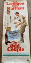 The Odd Couple Film Poster ( Comedy/Drama starring Jack Lemmon and Walter Matthau . {36 cm H x 90 cm