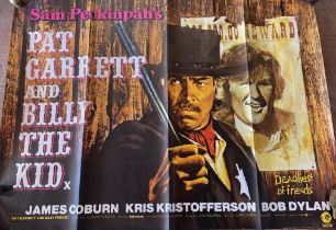 Pat Garrett and Billy the Kid Film Poster (Western/Thriller starring James Coburn and Kris