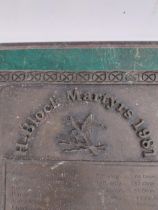 Bronze H Block Martyrs of 1981 Bobby Sands plaque. {30 cm H x 24 cm W}.