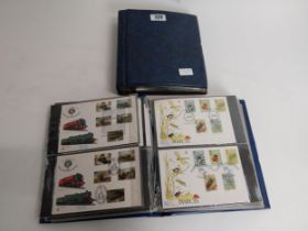 Two Irish, British and British Commonwealth First day covers & unfranked stamps in albums.