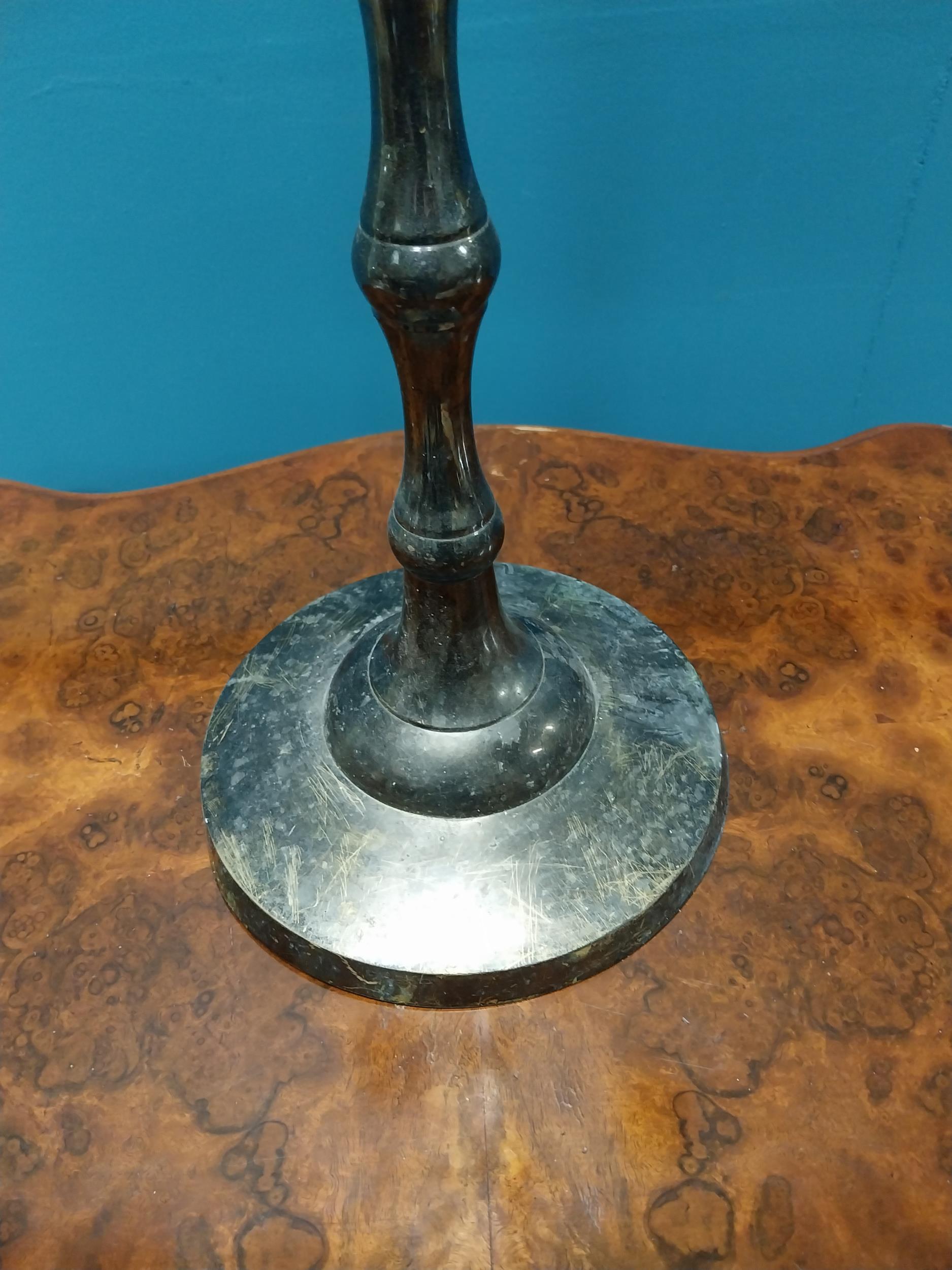 Silver plate four branch candelabra {96 cm H x 40 cm Dia.}. - Image 2 of 3