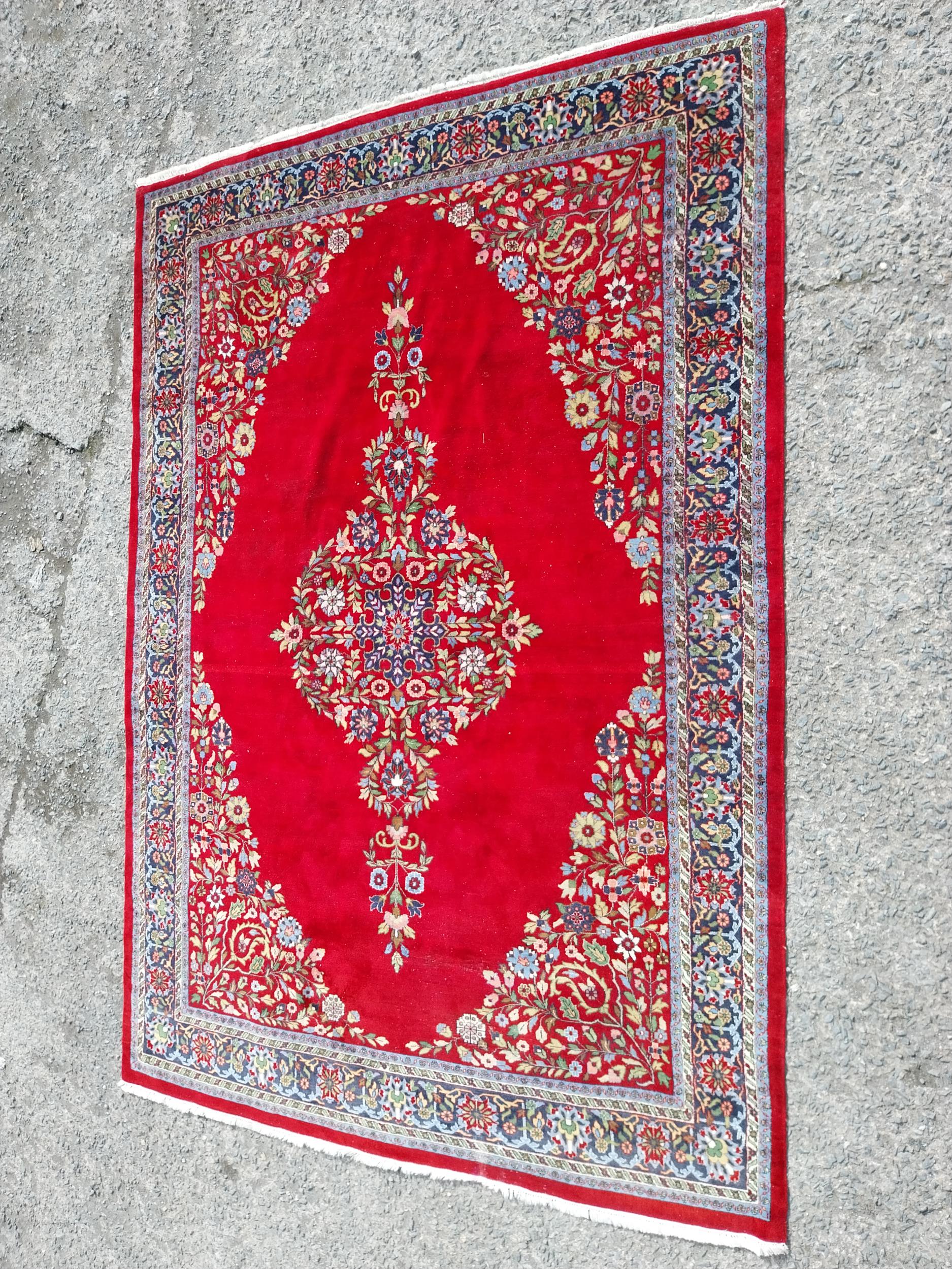 Good quality Persian carpet square {340 cm L x 240 cm W}.