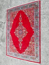Good quality Persian carpet square {340 cm L x 240 cm W}.