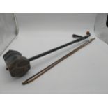 Xinghai Chinese violin and bow. {82 cm L x 13 cm W x 10 cm D}.