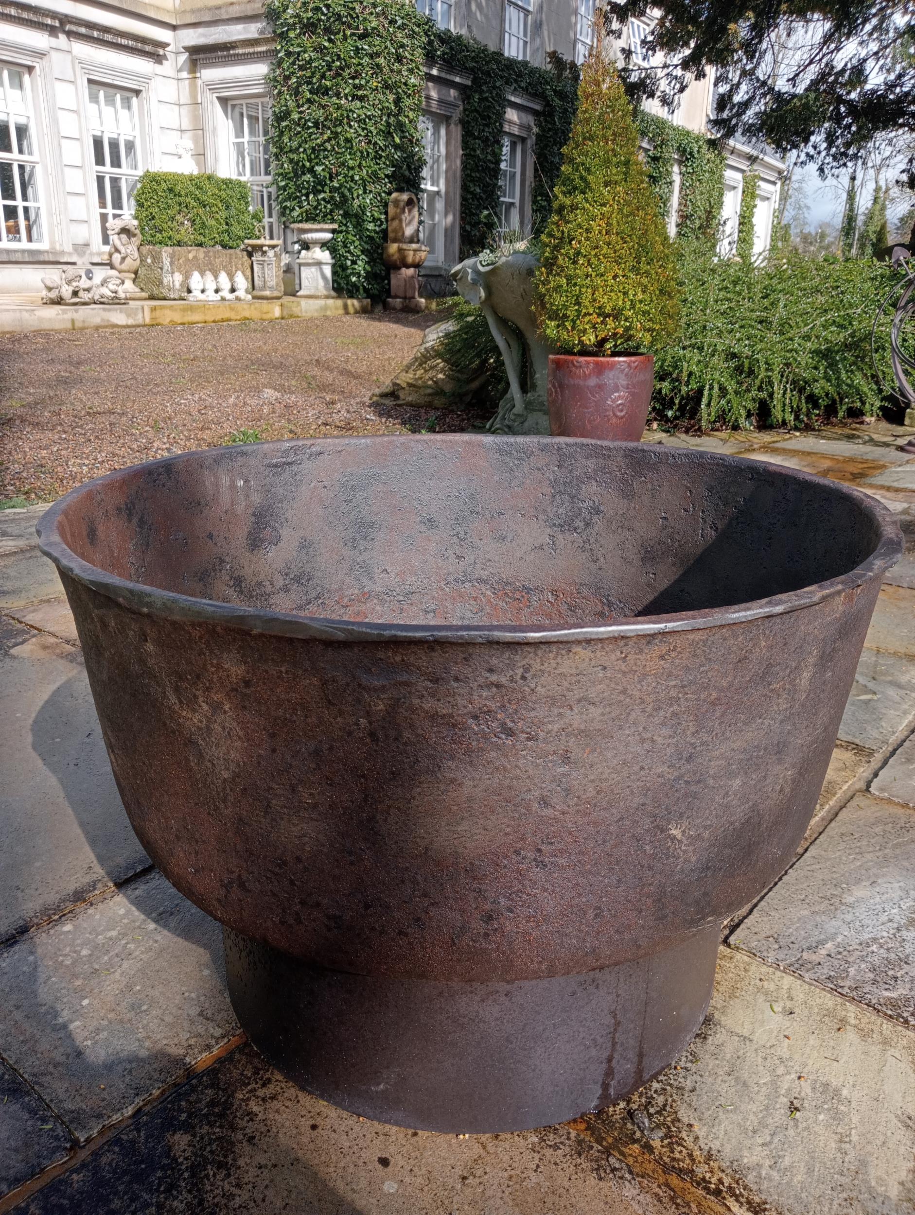 Cast iron planter {H 53cm x Dia 80cm }. - Image 2 of 3