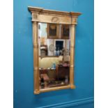 Regency gilt pier mirror with shell motif. {73 cm H x 44 cm W}.