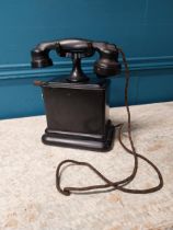 Early 20th C. telephone {29 cm H x 26 cm W x 15 cm D}.