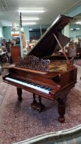 Exceptional quality rosewood Steinway & Sons New York & Hamburg boutique grand piano serial no 58183