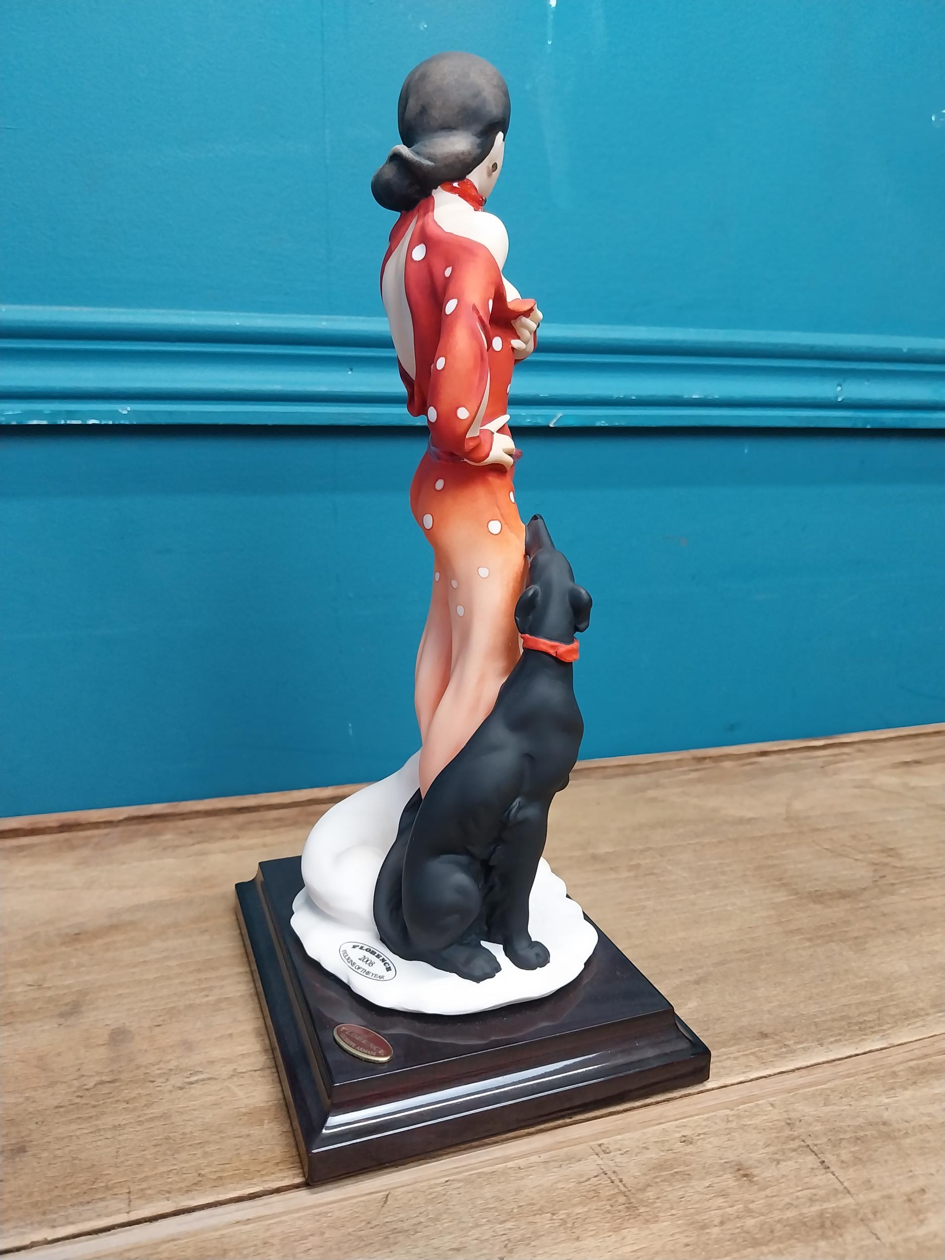 Italian ceramic model of Tatiana Lady with Dogs by Giuseppe Armani- Florence 2008 Figurine of the - Image 5 of 8