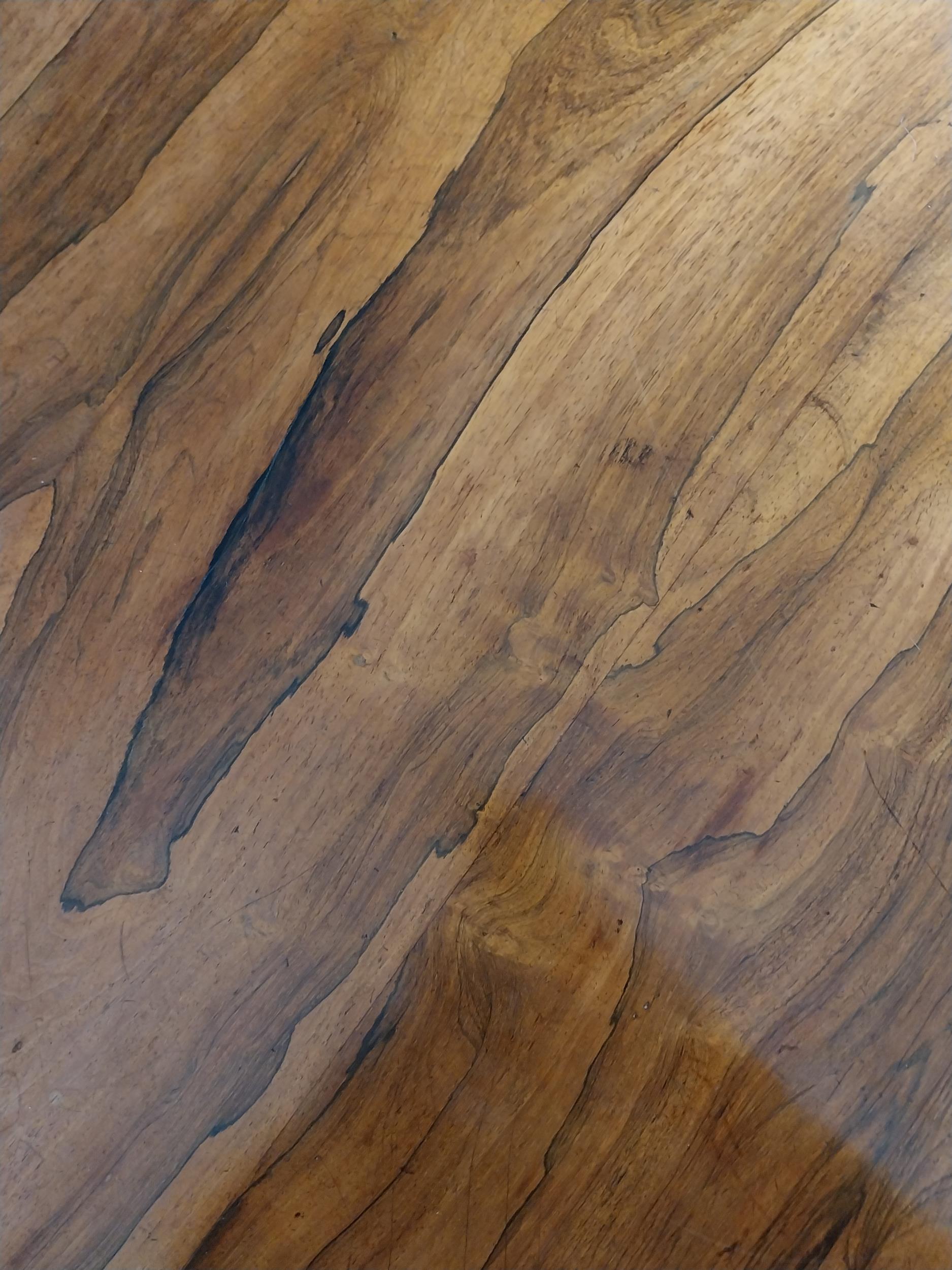 Exceptional quality 19th C. rosewood centre table raised on carved column and three outswept feet by - Image 6 of 6