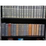 Collection of sixteen leather bound books{1 Metre}.