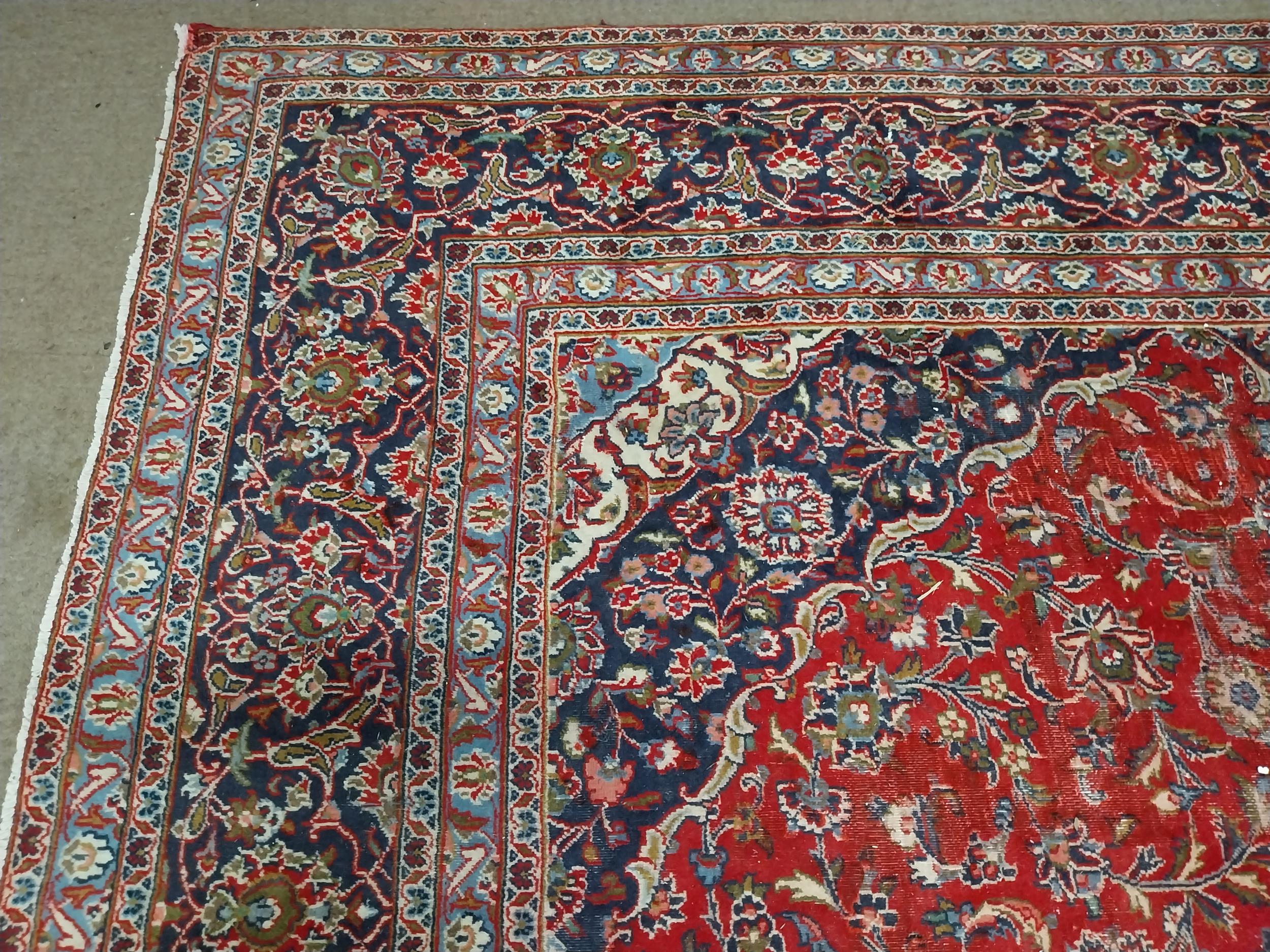 Good quality Persian carpet square. {380 cm L x 280 cm W}. - Image 3 of 6