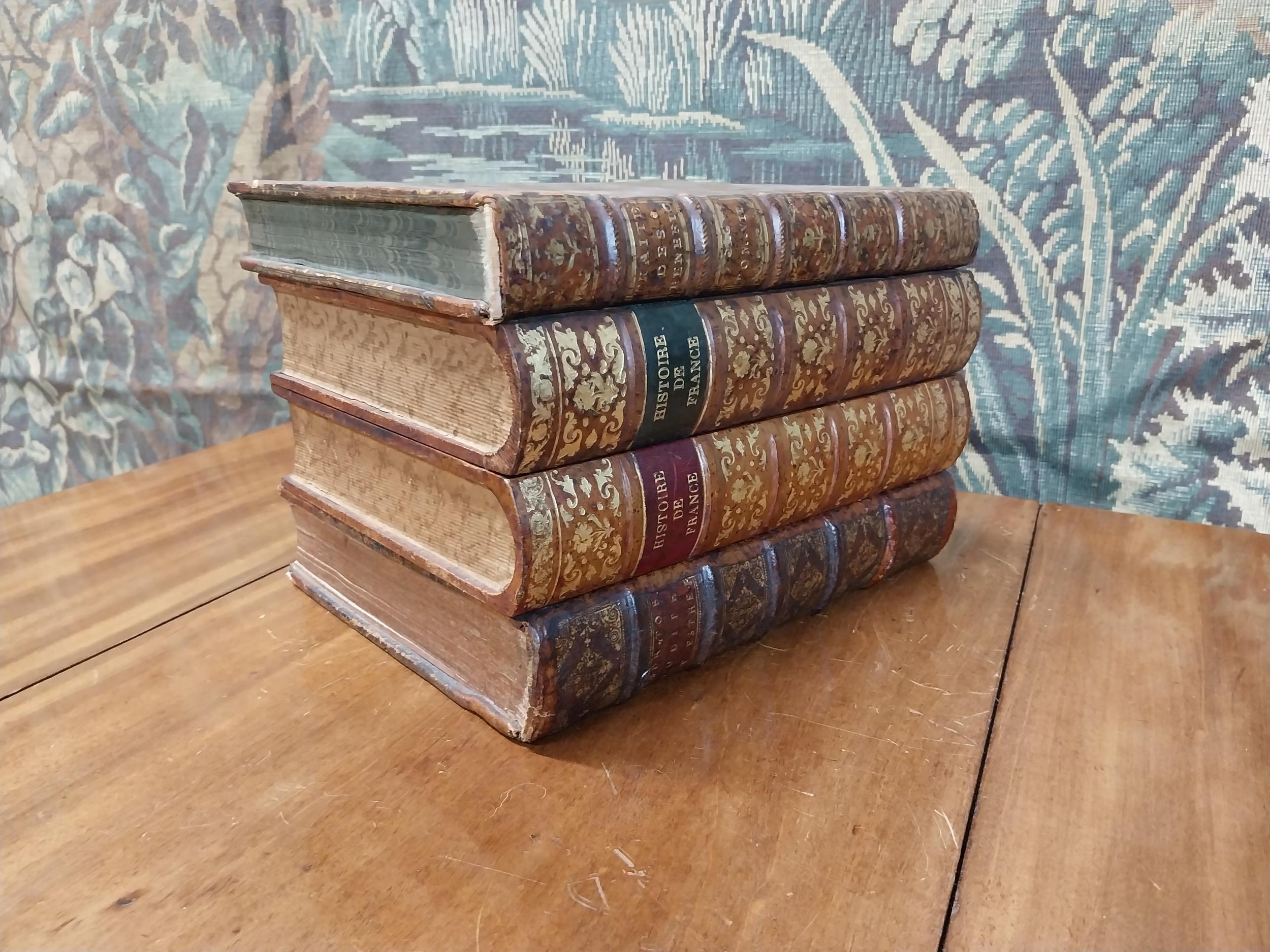 Early 20th C. decanter box in the form of books {19 cm H x 26 cm W x 21 cm D}. - Image 7 of 9