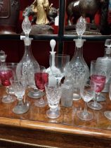 Collection of early 20th C. glassware.