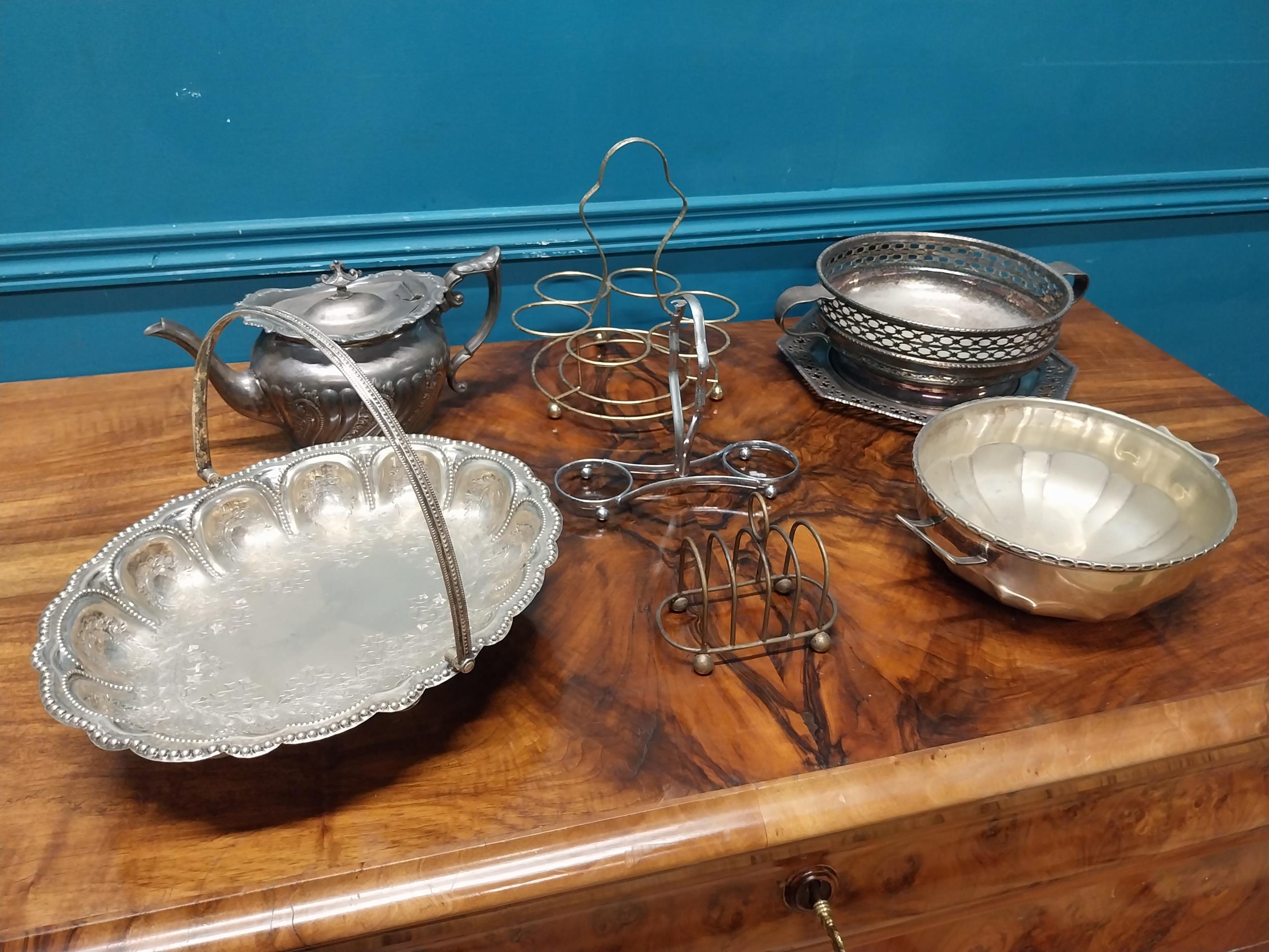 Collection of early 20th C. silver plate. - Image 3 of 5