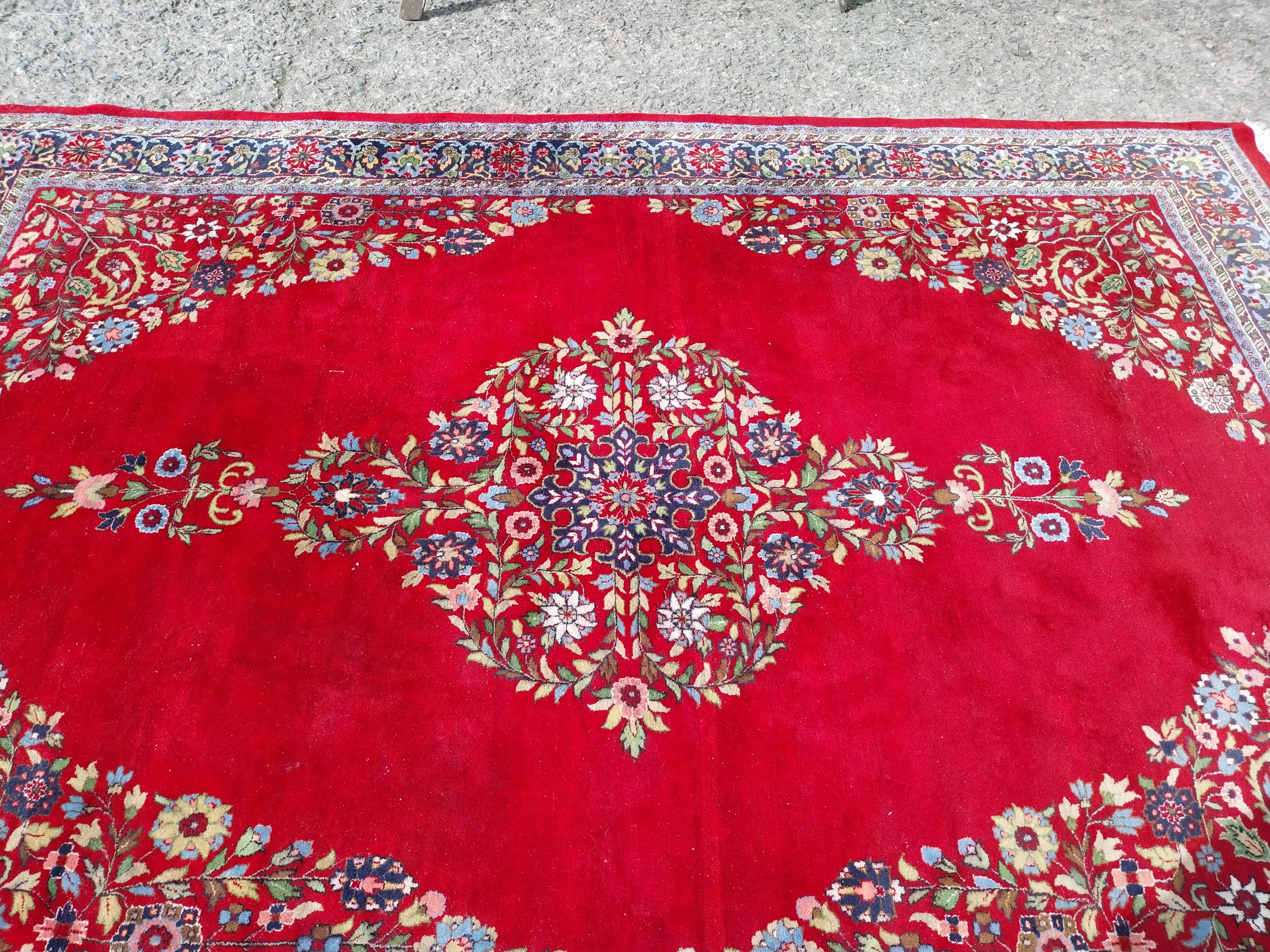 Good quality Persian carpet square {340 cm L x 240 cm W}. - Image 3 of 5