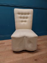 1950s upholstered nursing chair {86 cm H x 49 cm W x 60 cm D}.