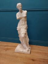 19th C. Grand Tour plaster statue of Venus de Milo {104 cm H x 35 cm W x 34 cm D}.