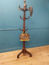 Exceptional quality 19th C. rosewood hat and coat stand {190 cm H x 58 cm Dia.}.