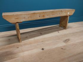 19th C. pine bench {43 cm H x 134 cm W x 26 cm D}.
