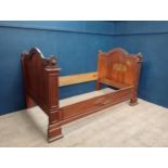 French country brown full bed frame {Inside W 112cm x D 194cm}.