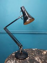 1950's Herbert Terry metal Anglepoise table lamp. {70 cm H x 44 cm W x 19 cm D},