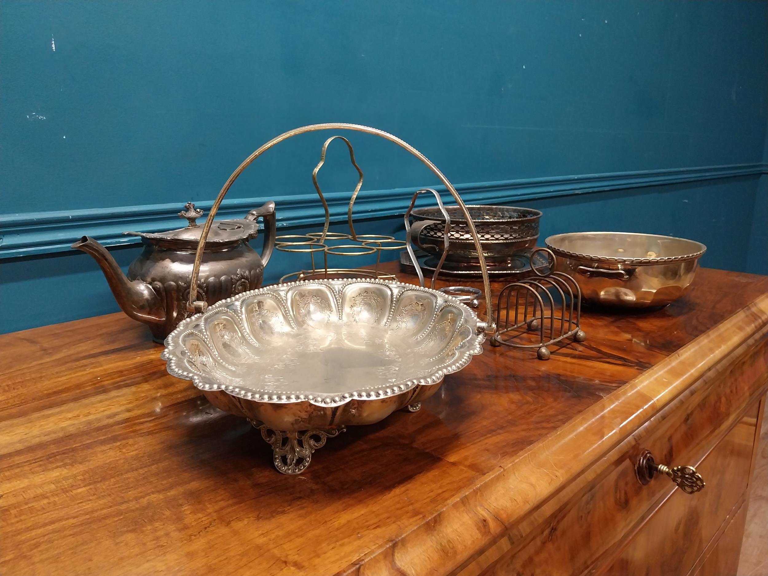 Collection of early 20th C. silver plate. - Image 2 of 5