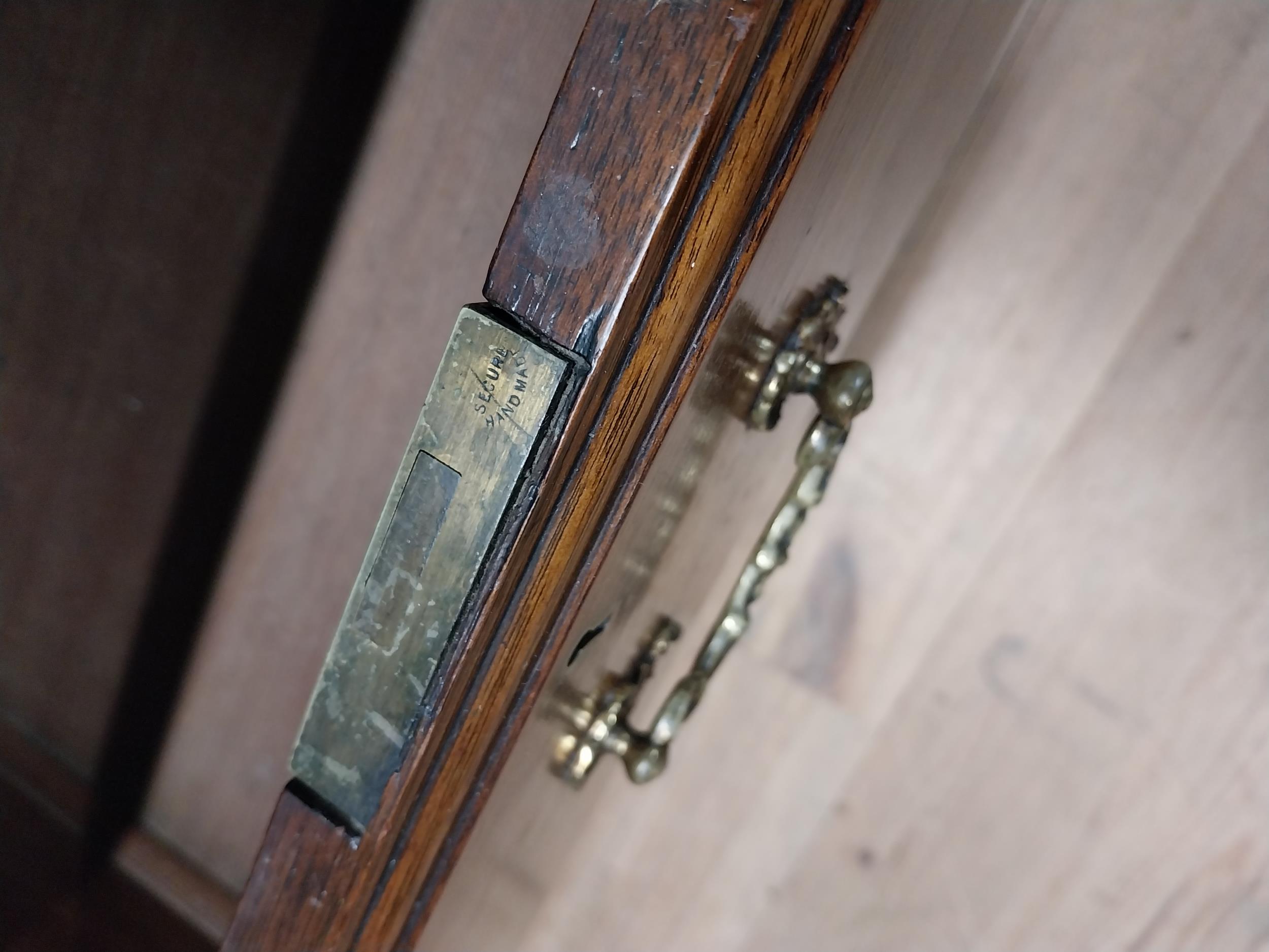 Good quality Edwardian mahogany dressing table with mirrored back above two short drawers and two - Image 7 of 8