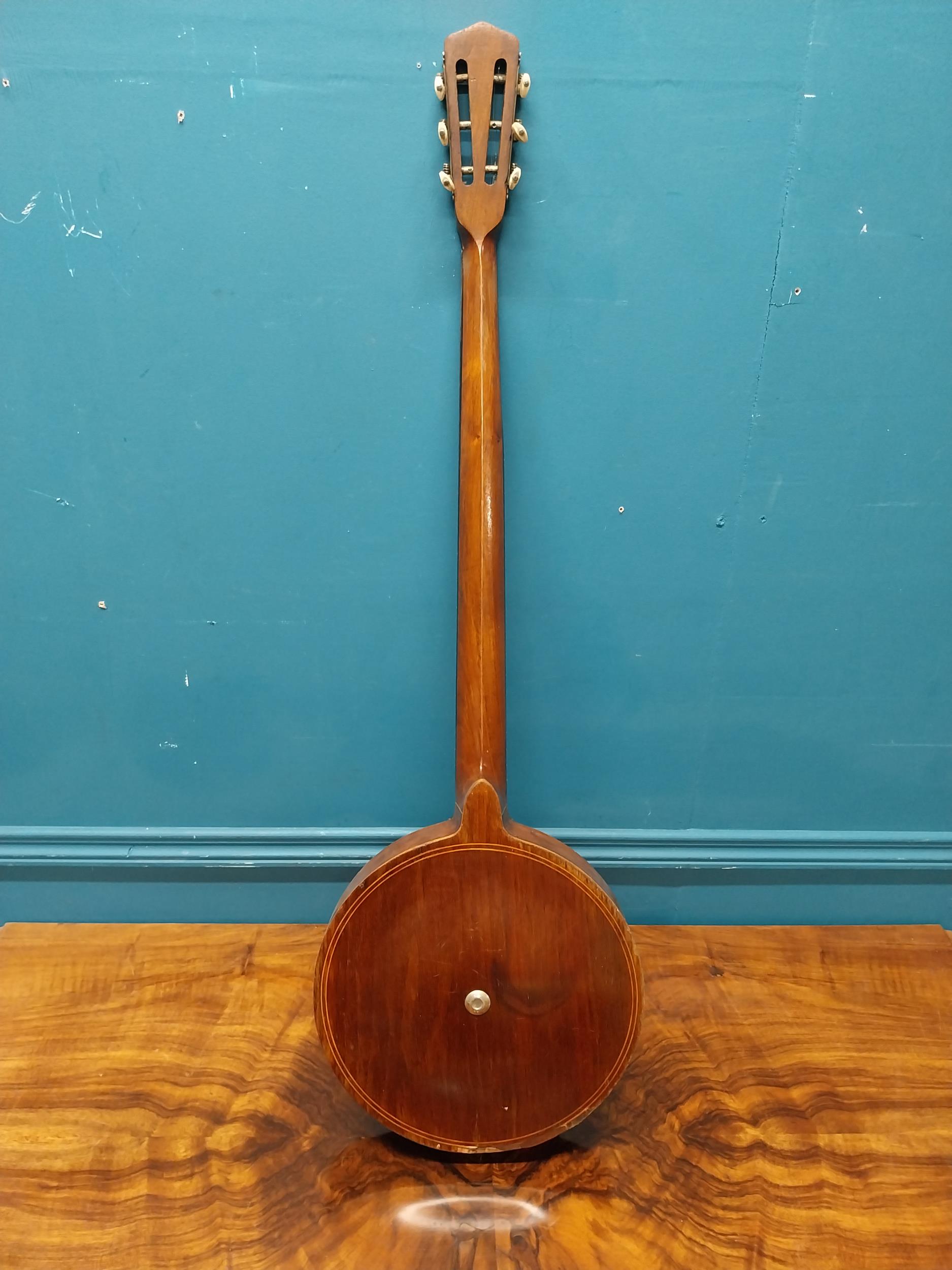 Old English five string Banjo. {93 cm L}. - Image 6 of 6