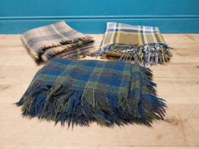 Three Irish wool blankets.