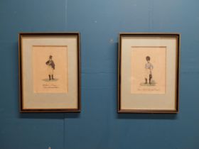 Pair of coloured military prints on canvas - The Duke of Cumberland's Huzzars & British Officer in