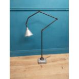 1940's industrial angle poise lamp. {92 cm H x 73 cm W x 20 cm D}.