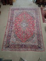 Good quality Persian carpet square. {350 cm L x 236 cm W}.