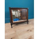 Good quality Regency mahogany dressing table mirror with spiral decoration. {49 cm H x 53 cm W x