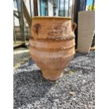Early 20th C. terracotta olive pot {65 cm H x 48 cm Dia.}.