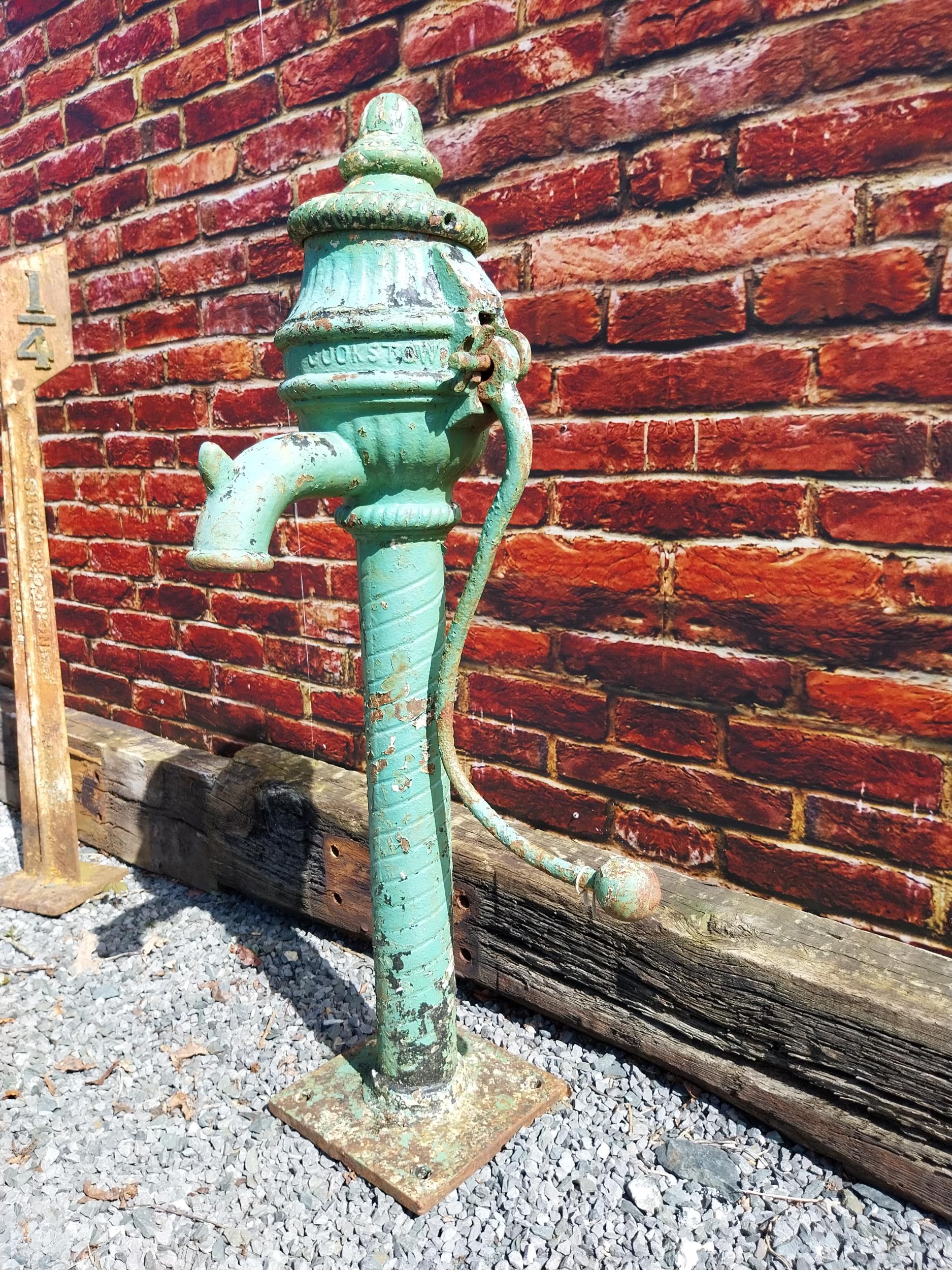 19th C. cast iron water pump - J Scotts Cookstown. {120 cm H x 60 cm W x 45 cm D}. - Image 2 of 5