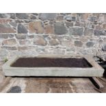 Large sandstone trough {H 16cm x W 198cm x D 78cm }. (NOT AVAILABLE TO VIEW IN PERSON)