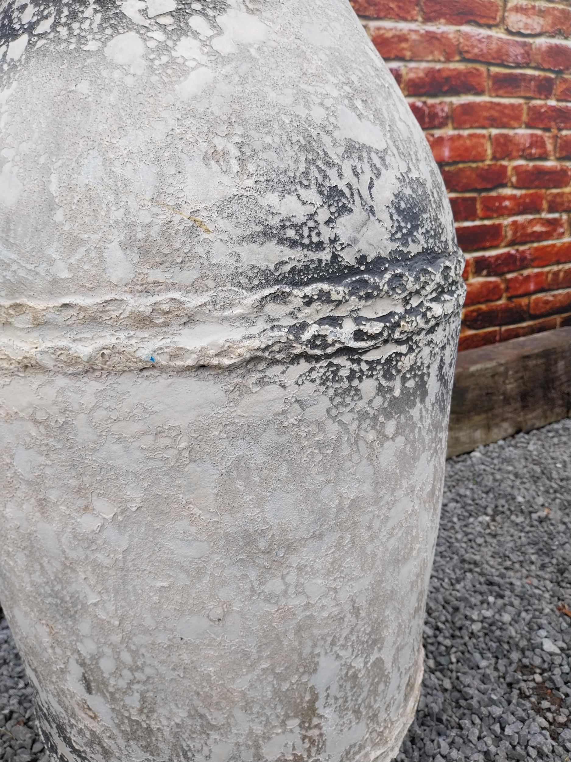 Atlantis glazed terracotta urn {107 cm H x 49 cm Dia.}. - Image 4 of 4