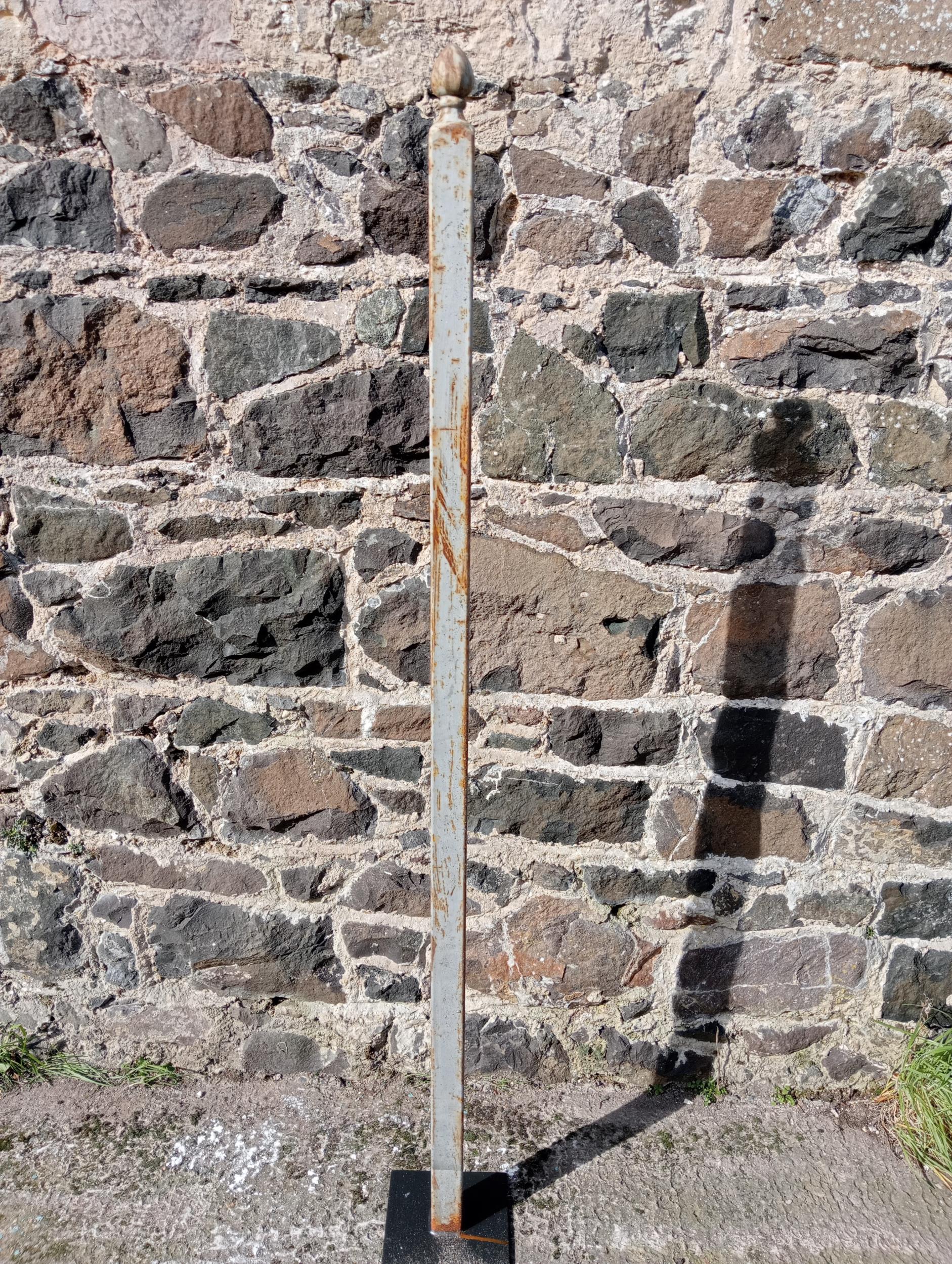 Metal hitching post {H 176cm x W 20cm x D 20cm }. (NOT AVAILABLE TO VIEW IN PERSON)