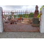 19th C. wrought iron entrance gate {155 cm H x 260 cm W}.