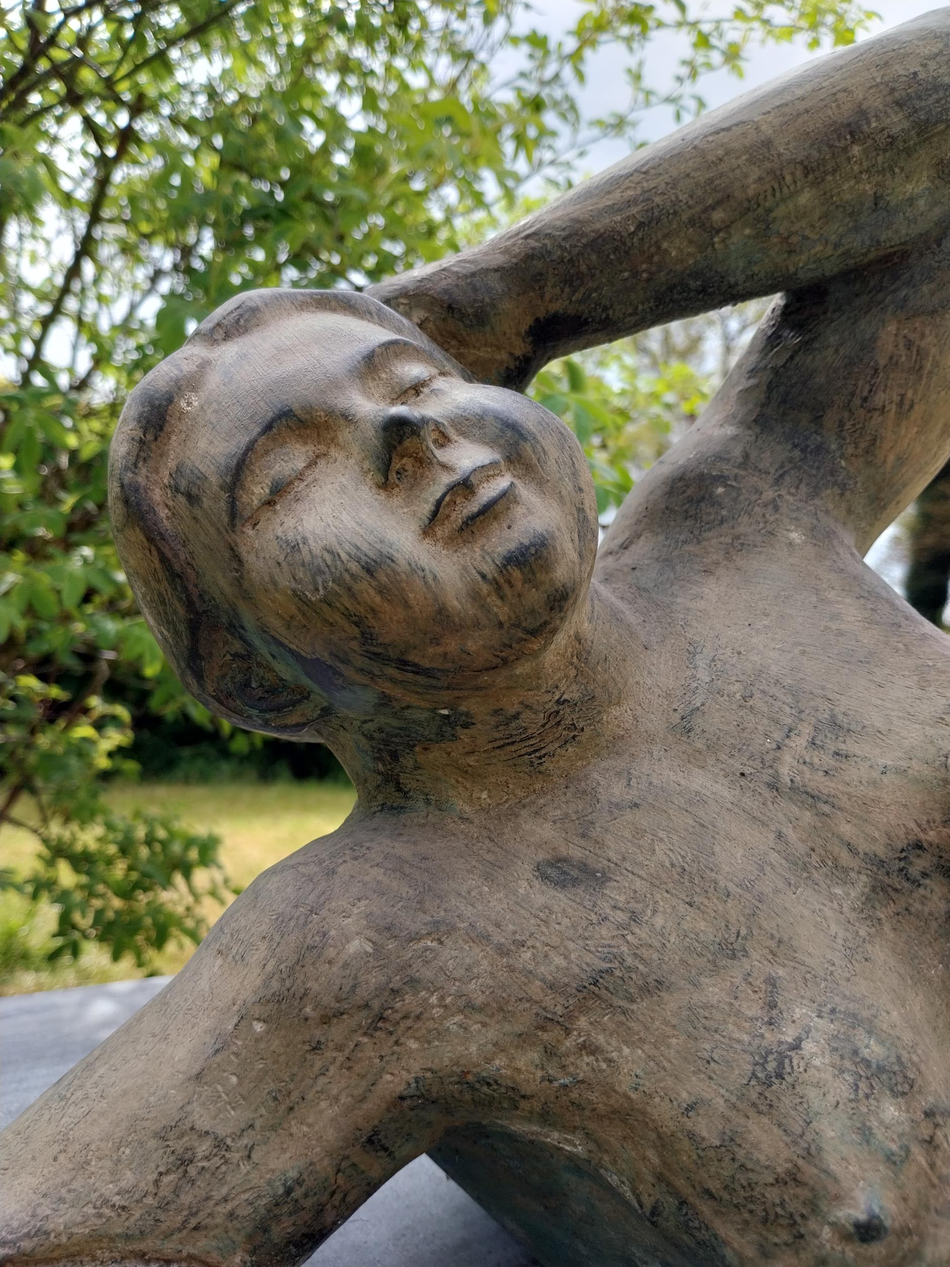 Exceptional quality contemporary bronze sculpture 'The Curvy Muse' {34 cm H x 70 cm W x 77 cm D}. - Image 3 of 8