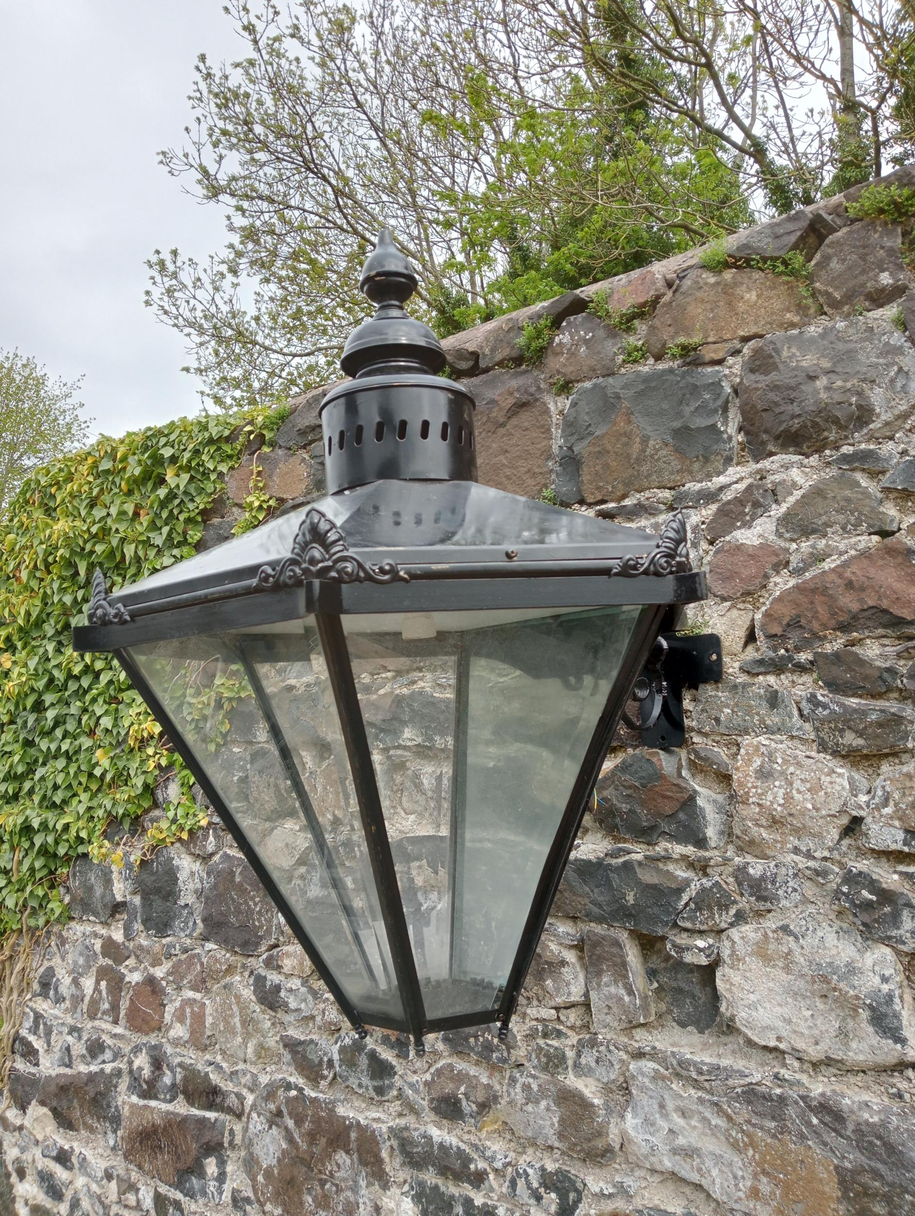 Painted copper wall light {H 90cm x W 60cm x Dia 90cm}. (NOT AVAILABLE TO VIEW IN PERSON) - Image 2 of 3