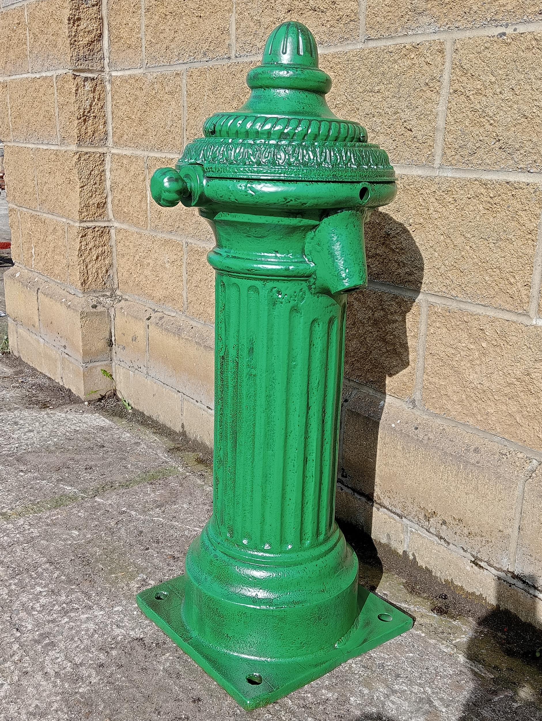 Irish cast iron water pump {H 100cm x W 36cm x D 40cm }. (NOT AVAILABLE TO VIEW IN PERSON) - Image 2 of 6