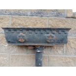 Cast iron hopper {H 16cm x E 60cm x D 20cm }. (NOT AVAILABLE TO VIEW IN PERSON)